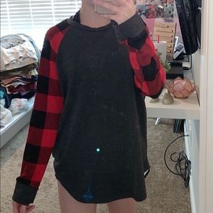 buffalo plaid ls top